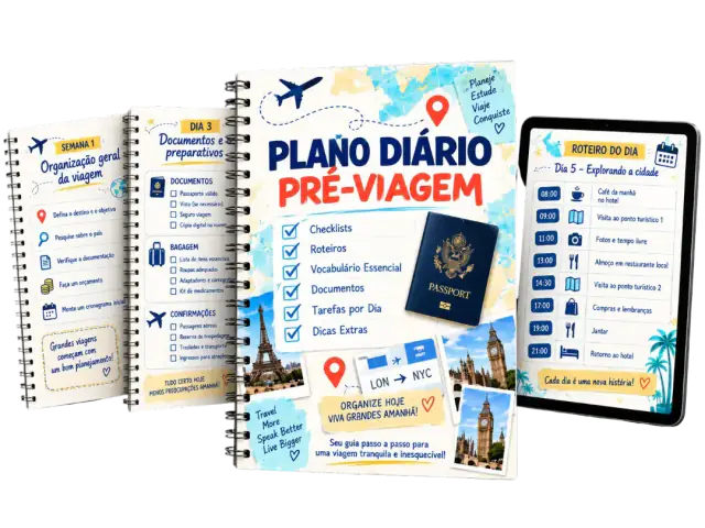 Bônus 3: Plano Diário Pré-Viagem